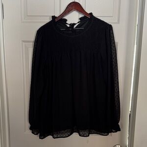 Elegant Black Women's Top XL